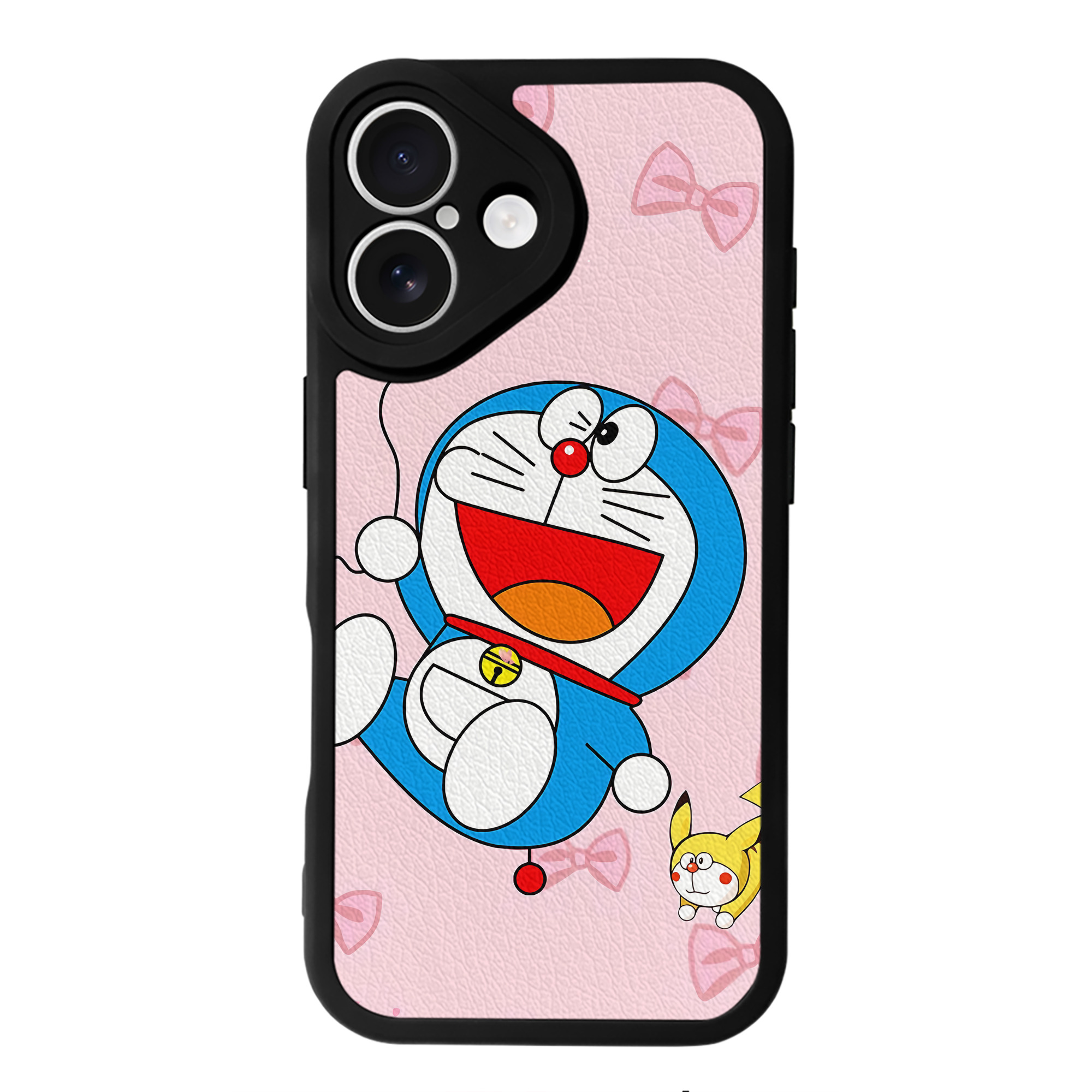 （画像用） ドラえもん Doraemon 【iPhone 16シリーズ対応】シリコンスマホケース（レザー調） 材質：シリコン